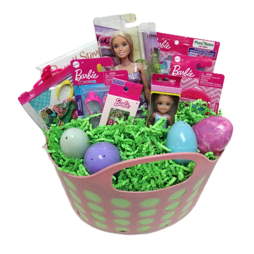 Easter Gift Baskets for Girls Already Filled Eggs Chocolate Bunny Fashion Dolls